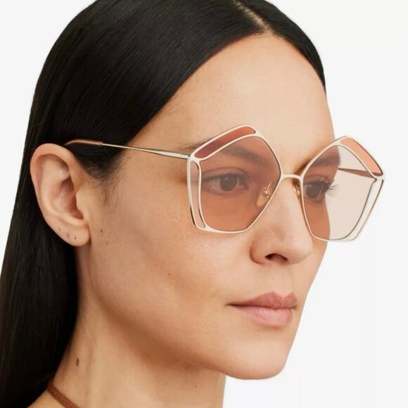 Chloé CH0026S Gemma metal & acetate pentagon frame sunglasses w/ case
MSRP $530 main image 12